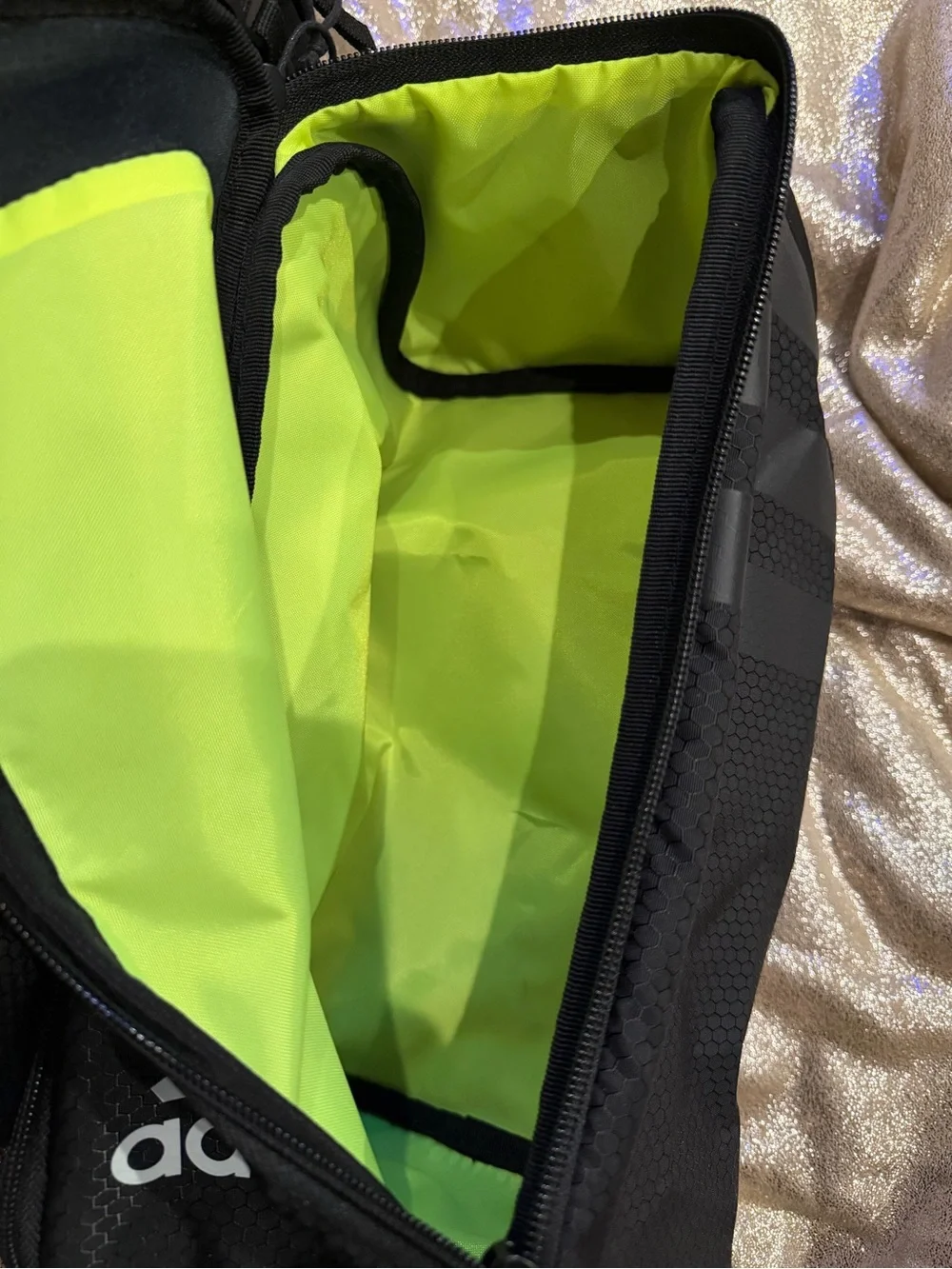 Adidas Black Shoe Bags with White Logo — Pair (2)